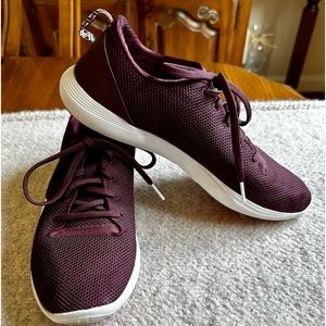 UNDER ARMOUR Women’s Sneakers, Burgundy, Size 9